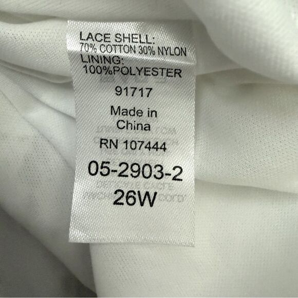 Jessica London Handkerchief White Lace Dress Women’s Plus Size Dress - Picture 6 of 7